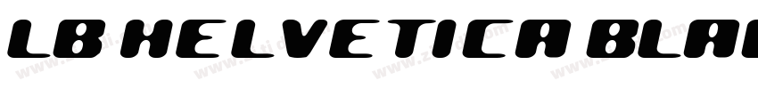 LB HELVETICA BLACK字体转换